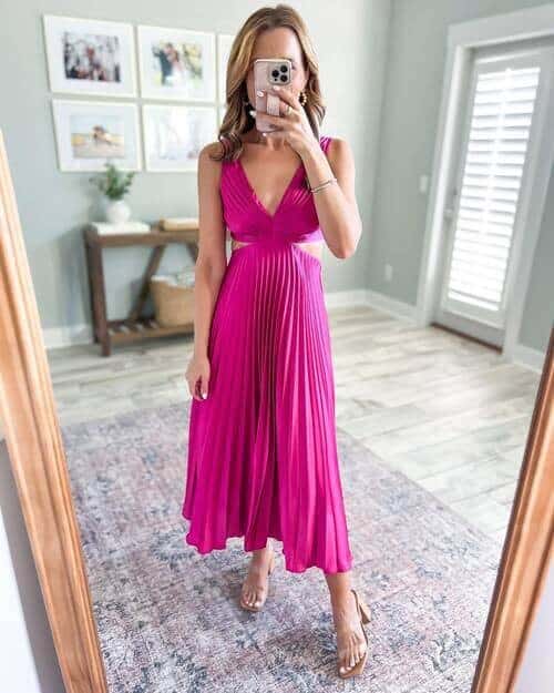 Pleated in pink