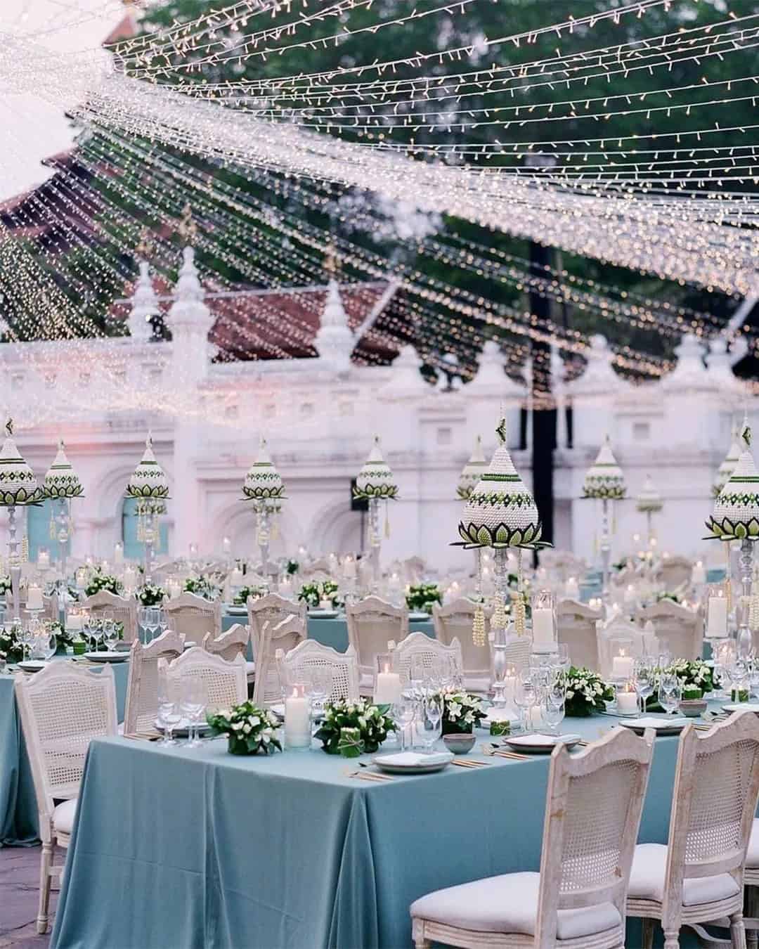 Elegant Wedding Reception Under Big Tent