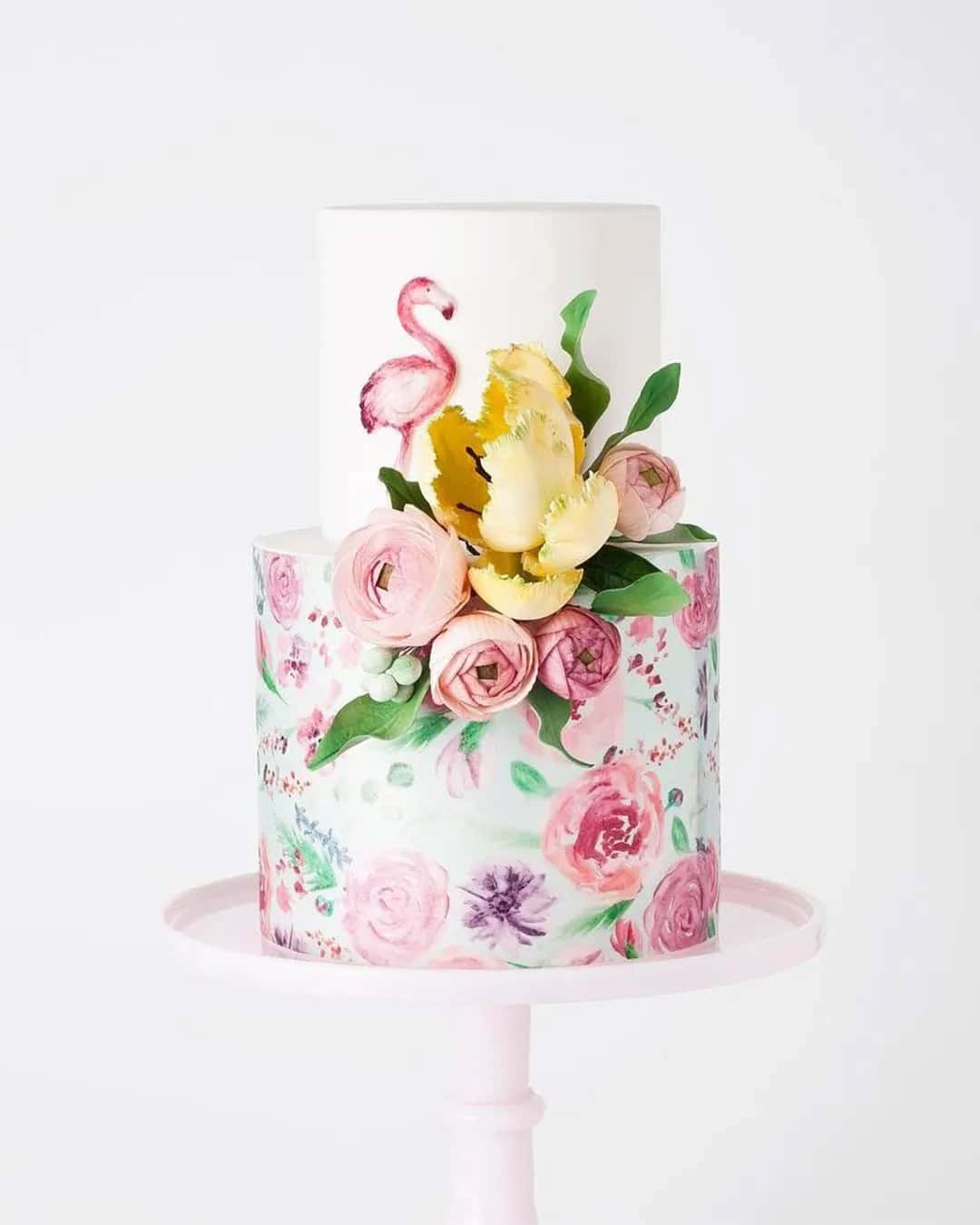 Painted Unique Beautiful Wedding Cakes