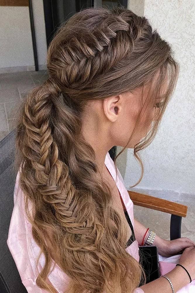 Relaxed DIY Bridal Braids