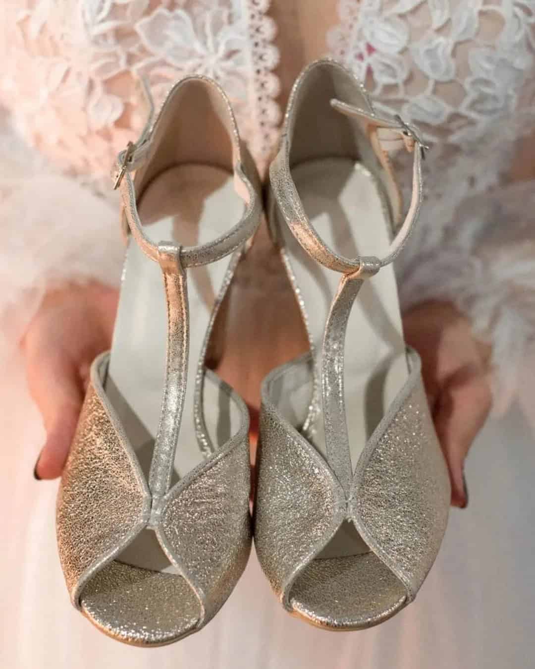 Open-Toe Shoes In Silver