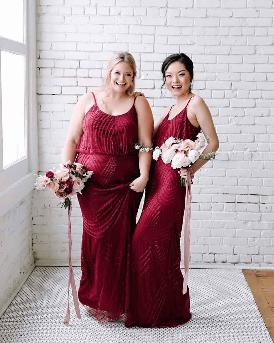 Plus-Size Bridesmaid Dresses Burgundy Ideas