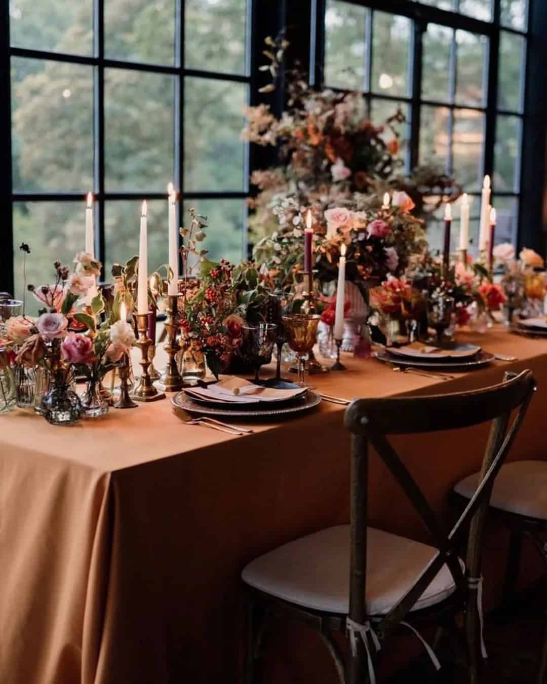 Rust Wedding Reception Ideas