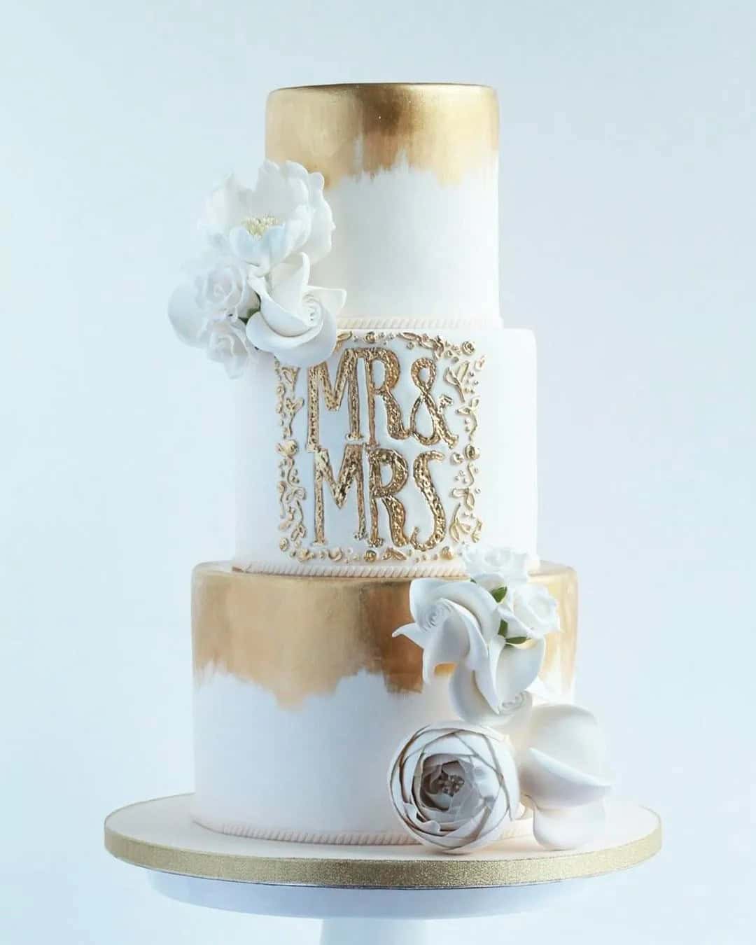 Golden Wedding Cakes