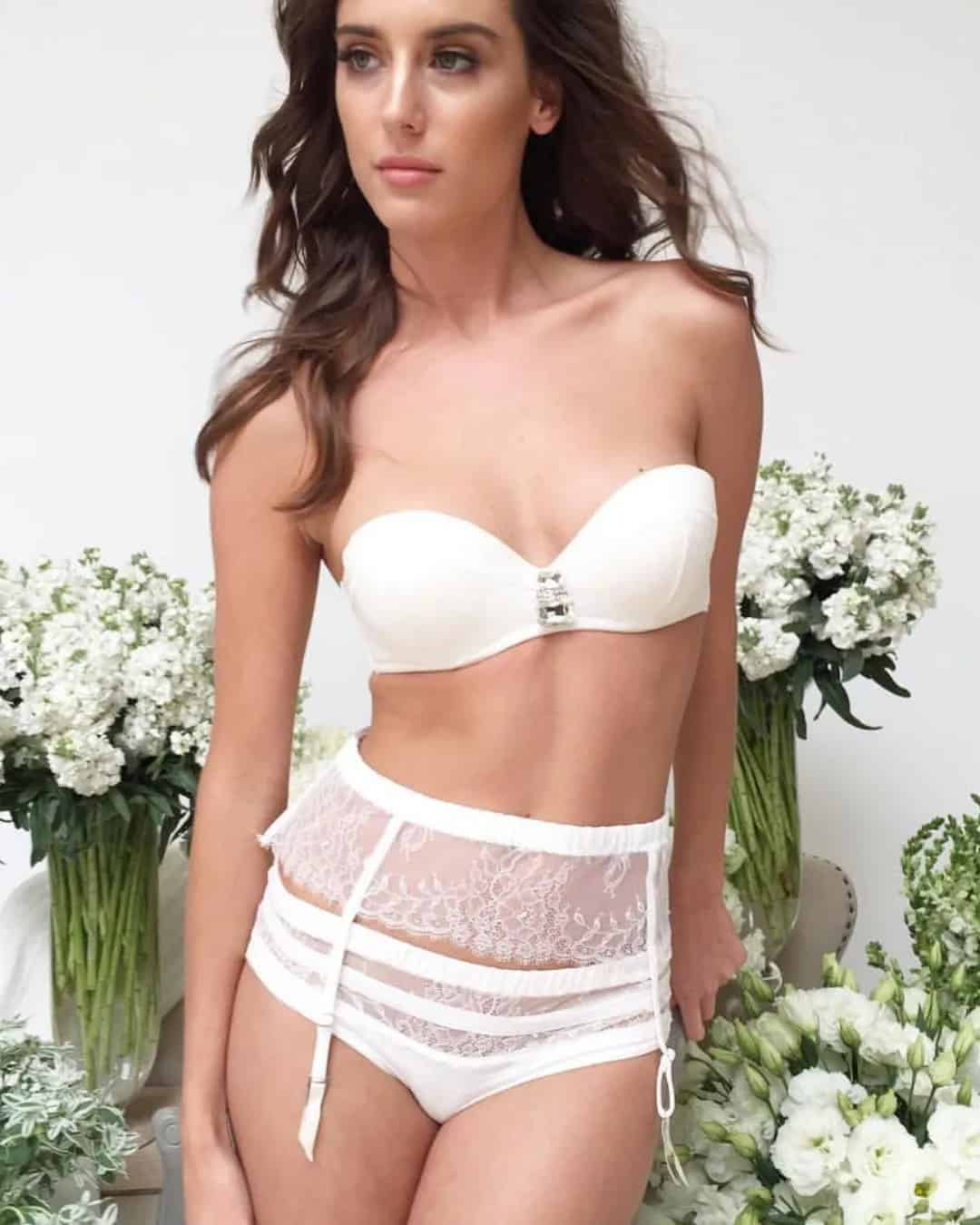 White Wedding Lingerie With Belt