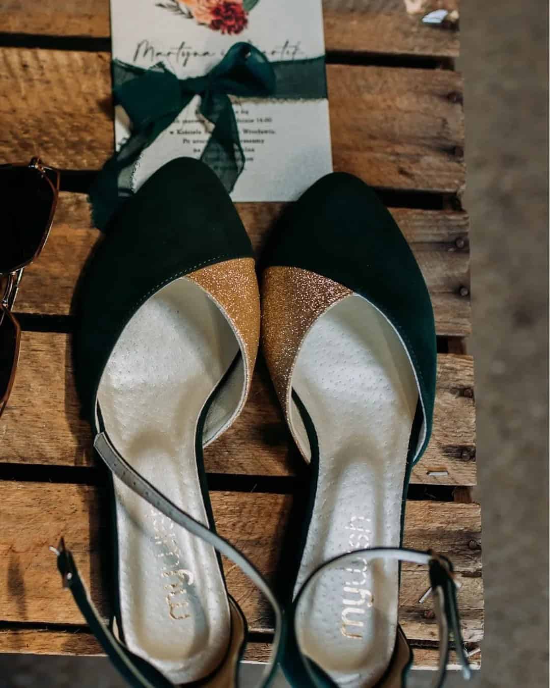 Flat Green Wedding Shoes