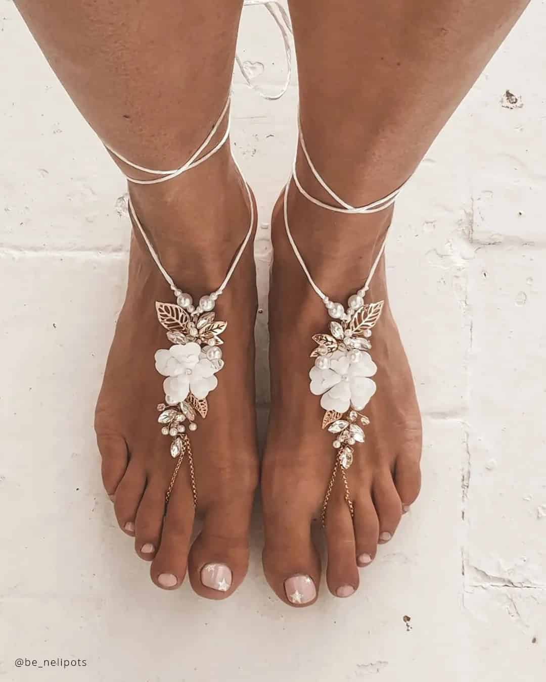 Barefoot Beach Wedding Shoes