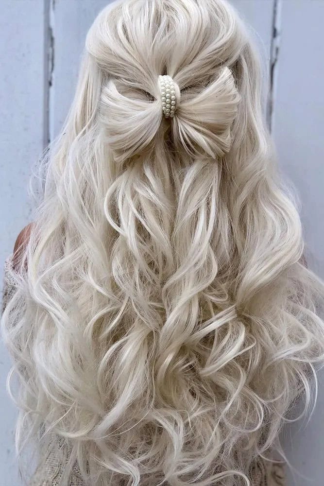 Loose Curls Hairstyles For Bride