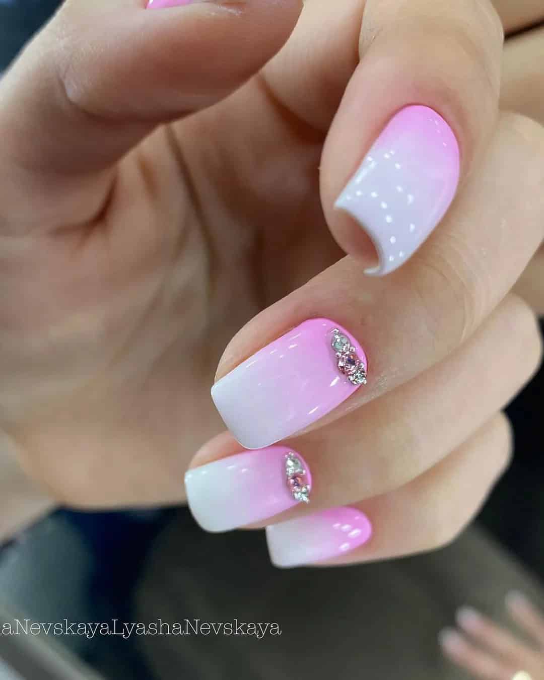 Wedding Dip Nails