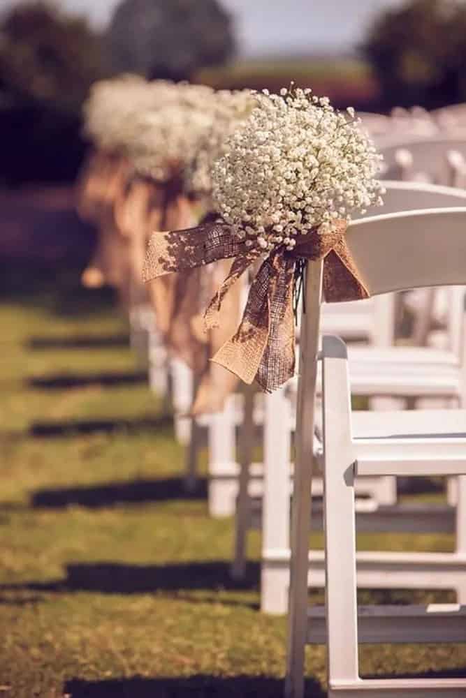 Wedding Chairs Decor with Lace