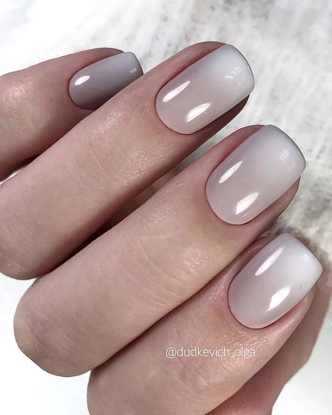 Ombre Bridal Nails