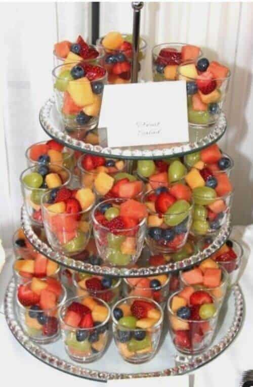 Fruit cup snack station