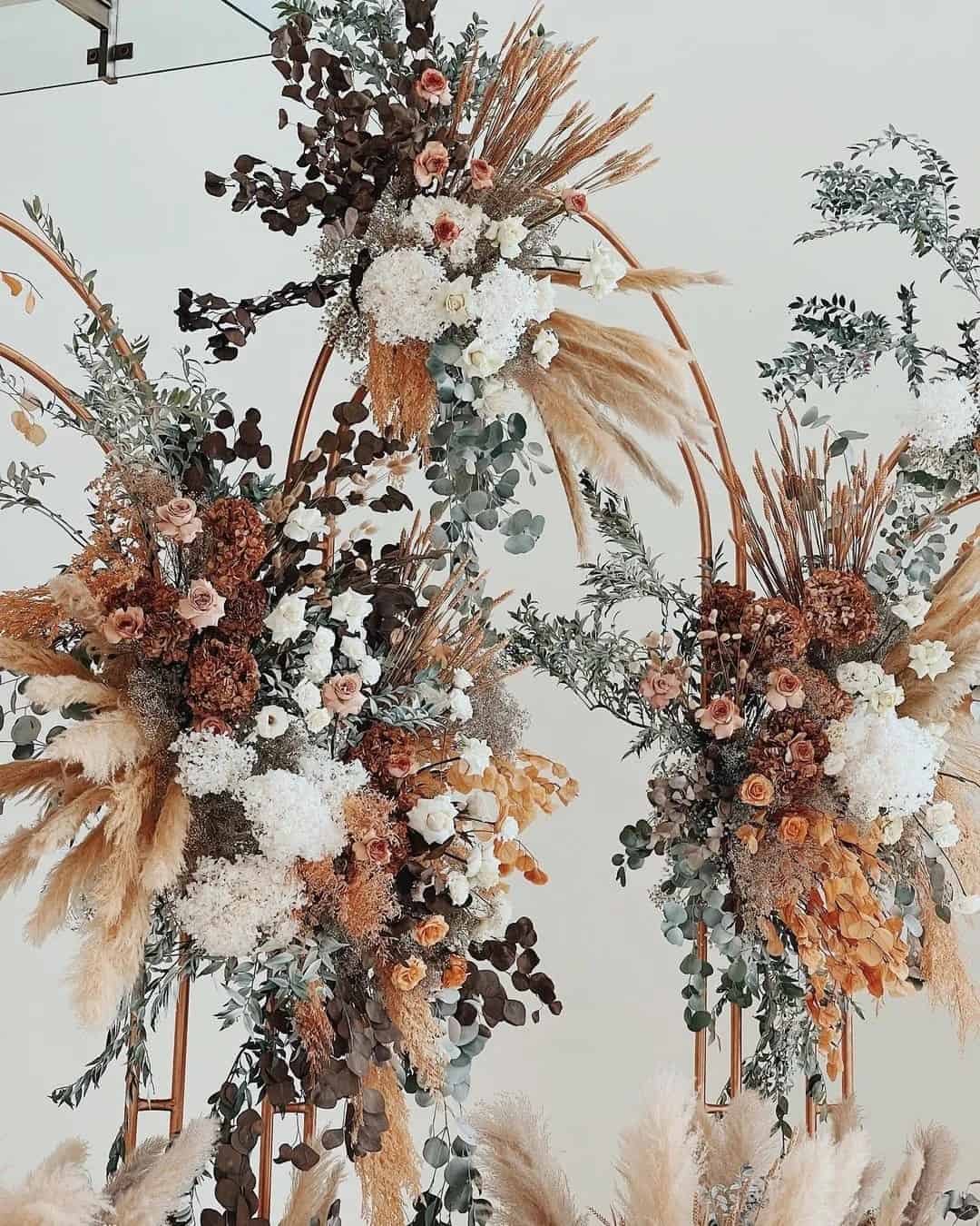 Rust Wedding Flower Decor