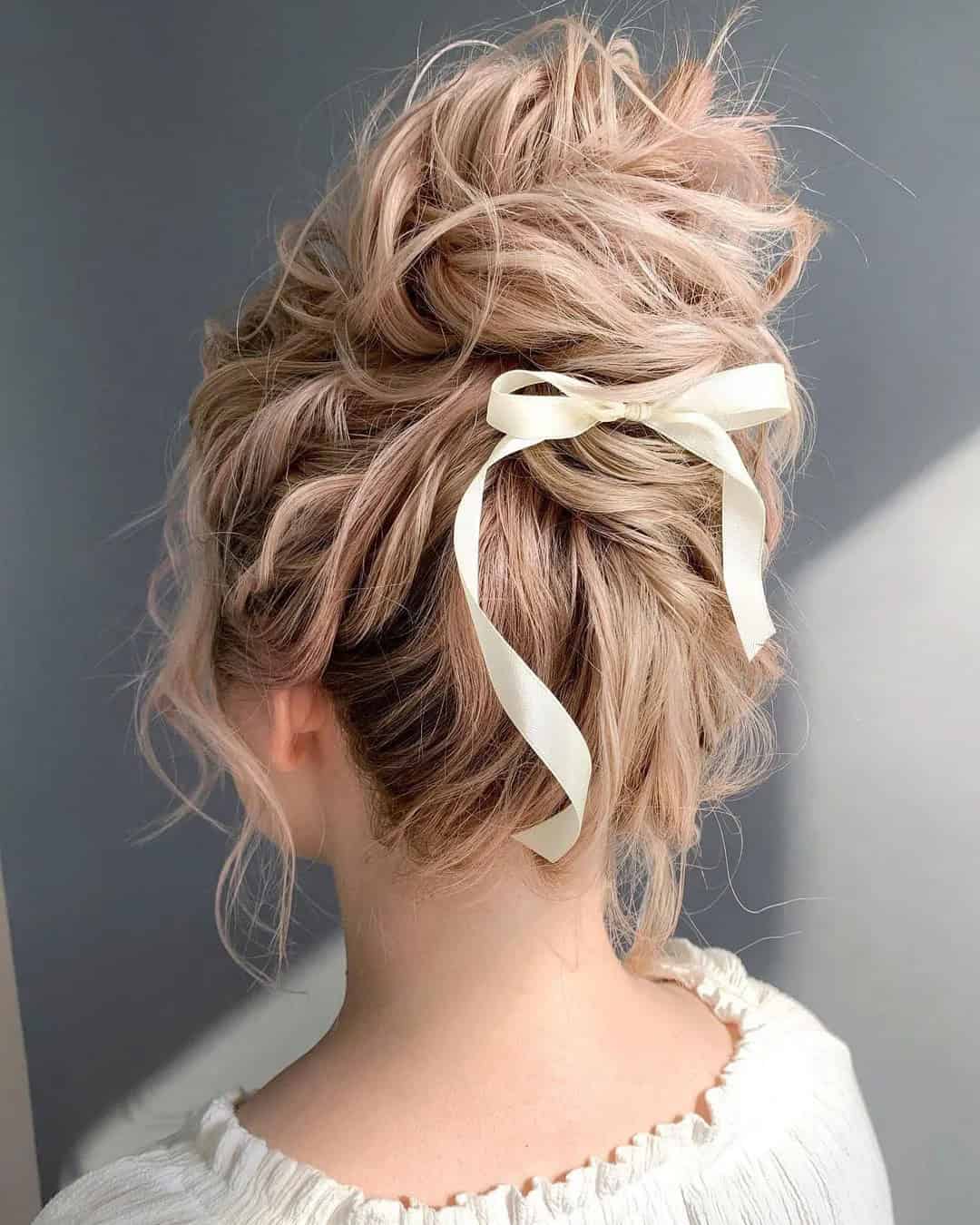 Bridal Hair Ideas With Ribbon