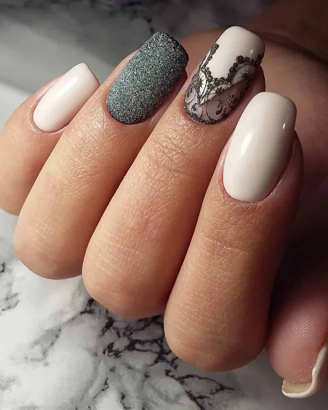 Lace Inspired Mani