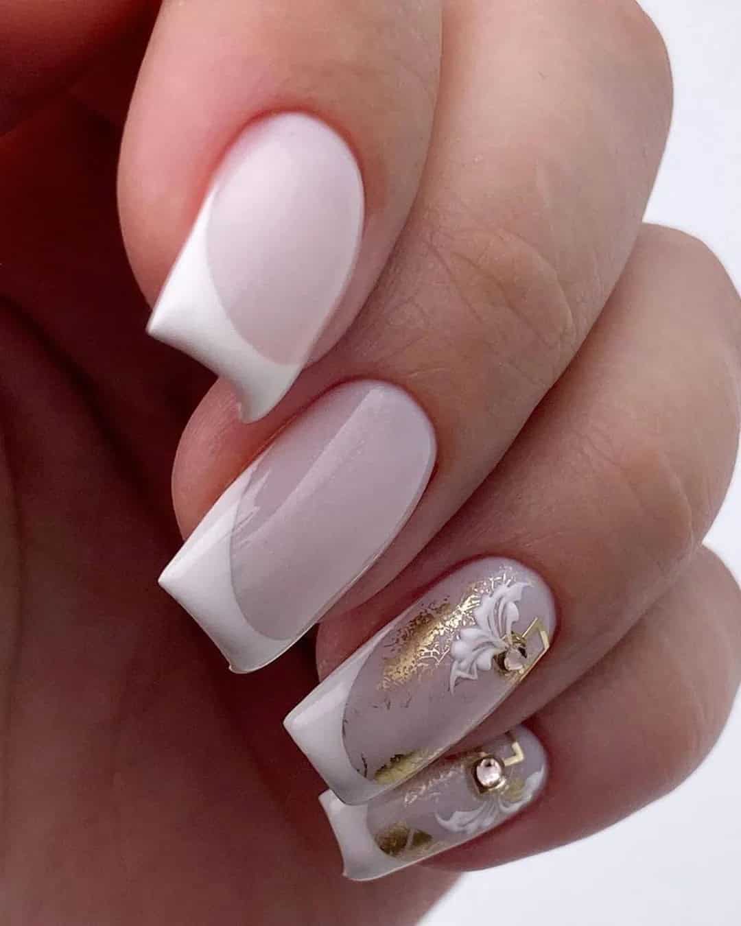 Classy Wedding Nails