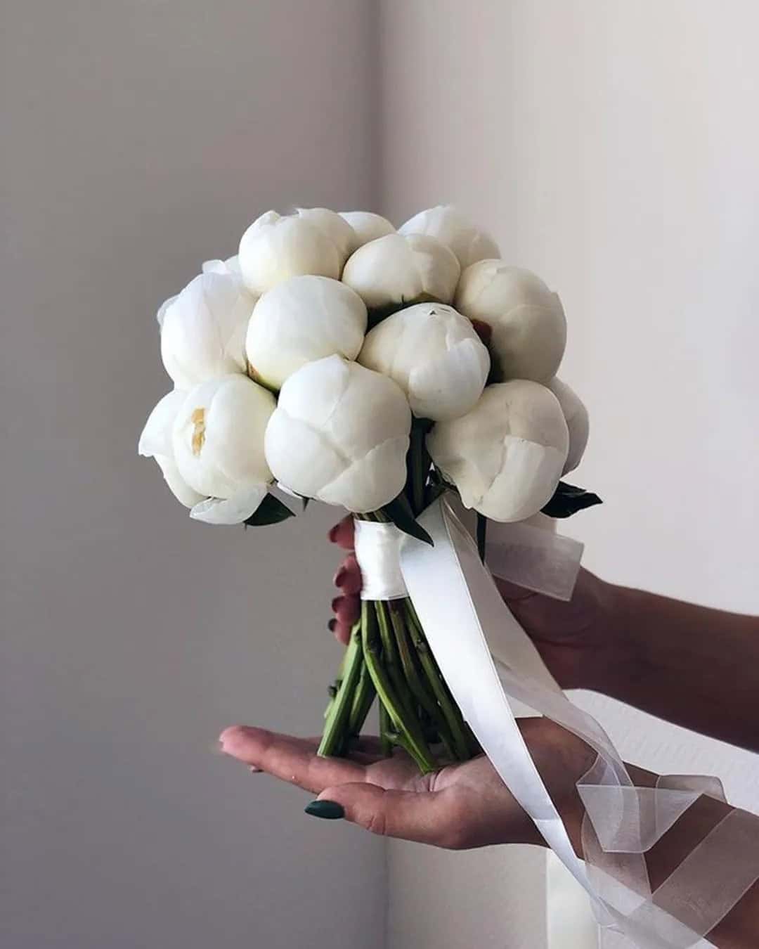 White Single Bloom Wedding Bouquets