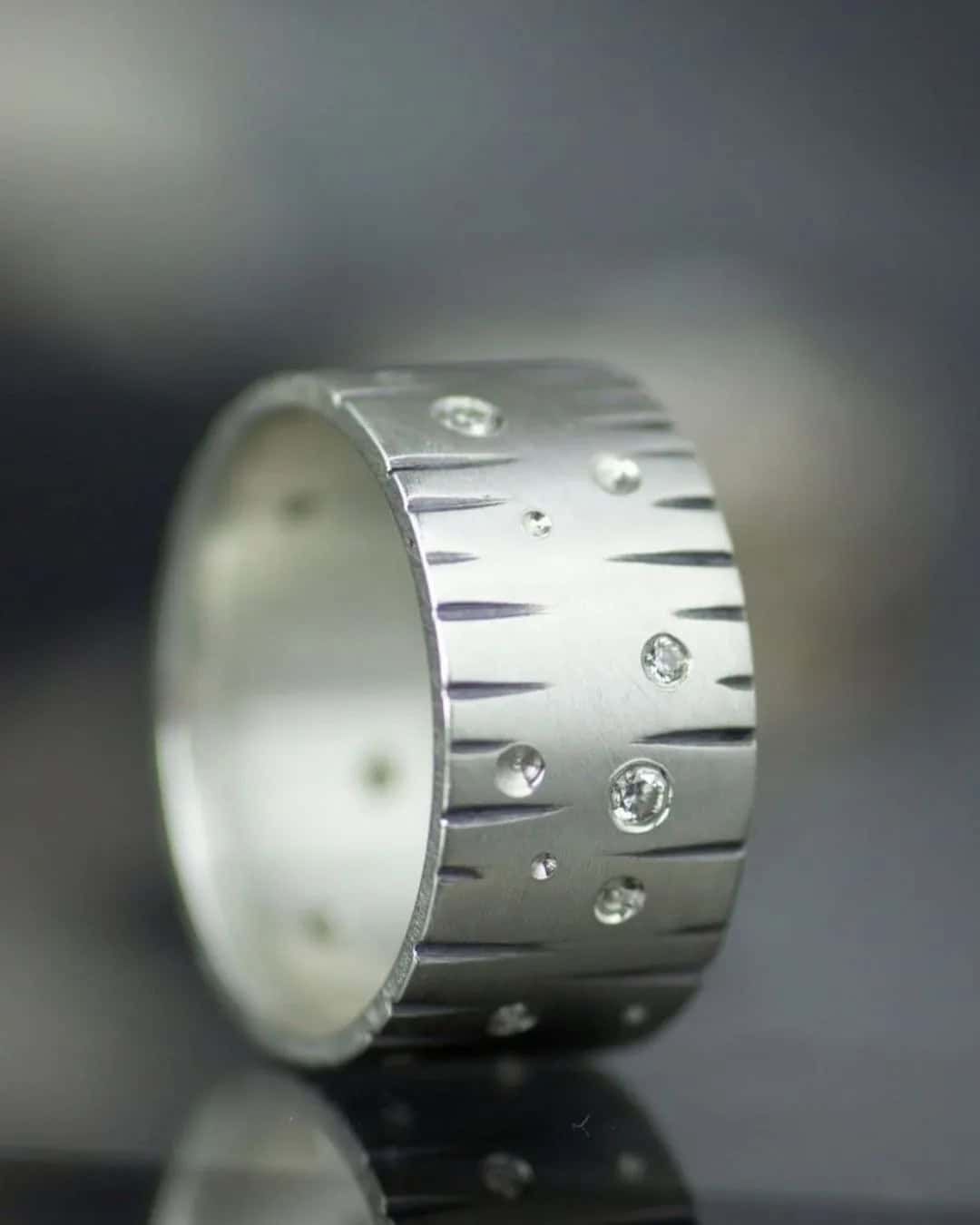 Modern Diamond Wedding Rings