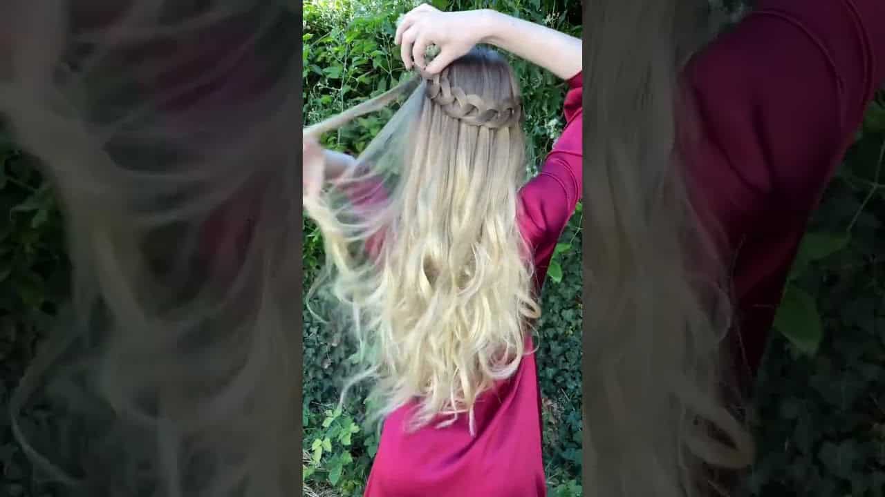 Rustic or Boho Wedding Hairstyle Down (Tutorial)