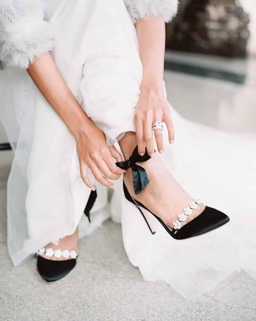 Black Shoes For Your Big Day