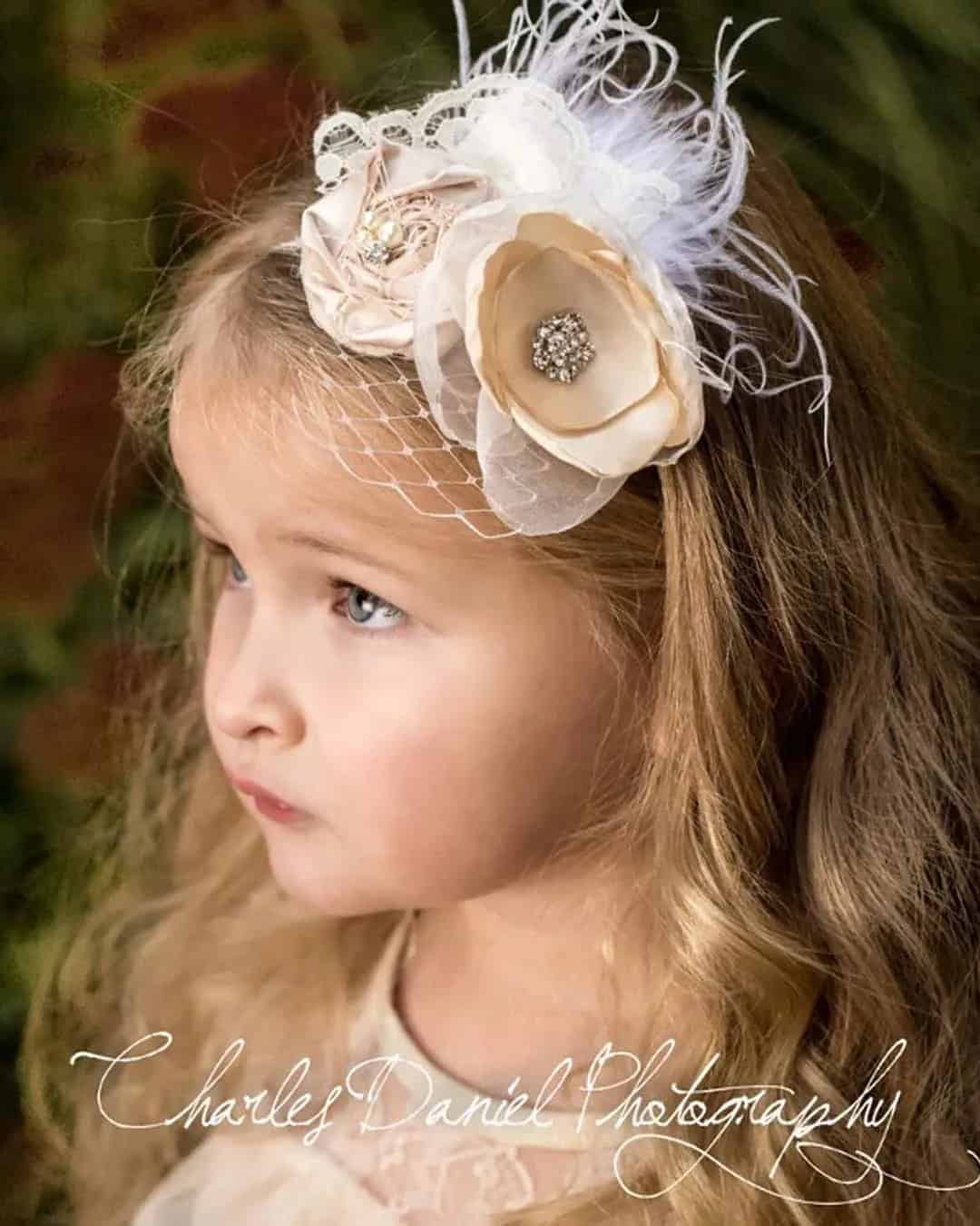 Flower Girl Birdcage Hair Accessories