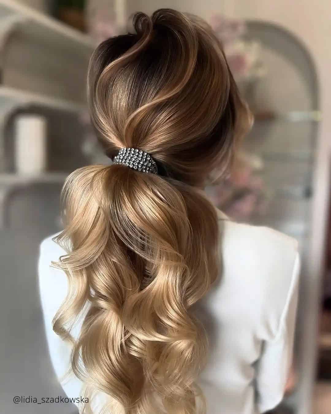 Vintage Wedding Ponytail