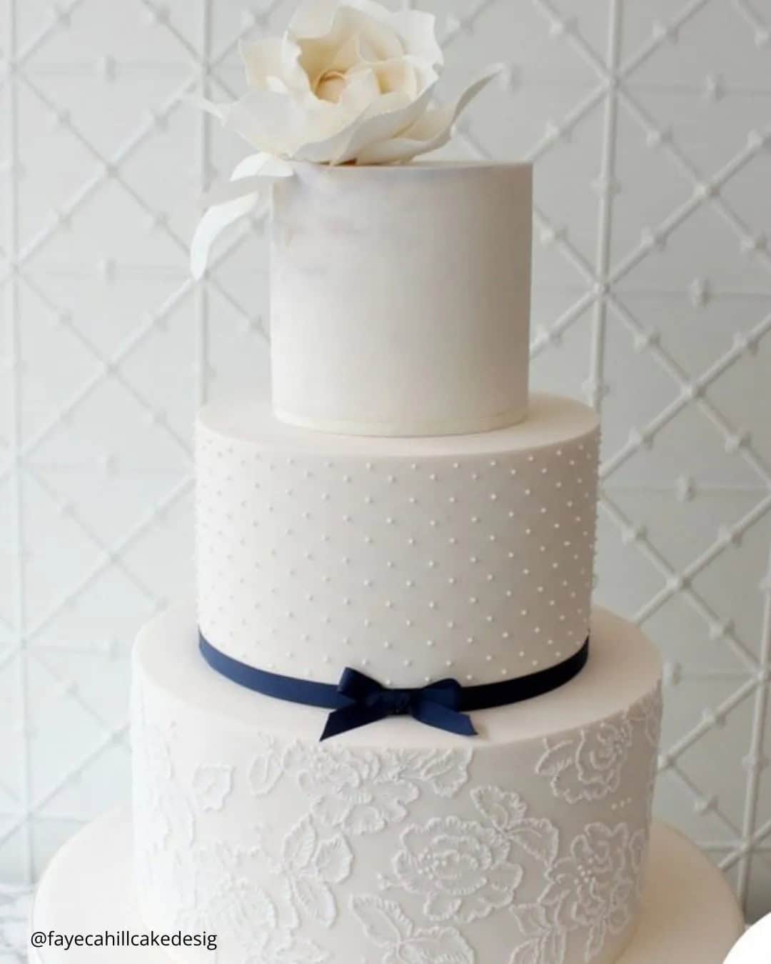 Simple Black And White Wedding Cakes