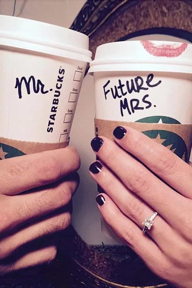 Use Cup Or Write “I Said Yes”