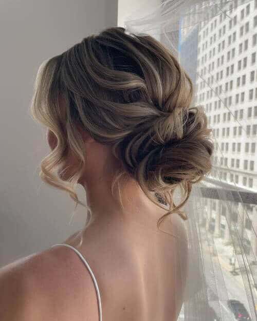 Beautiful low bun