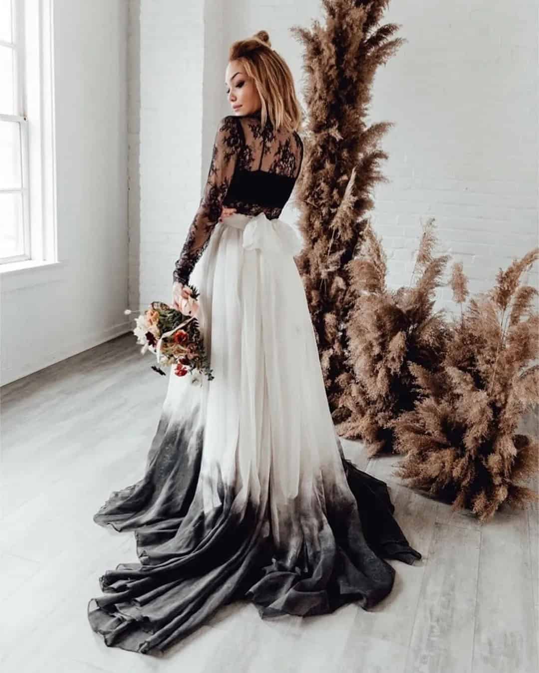 Non-Traditional Bridal Dresses With Sleeves