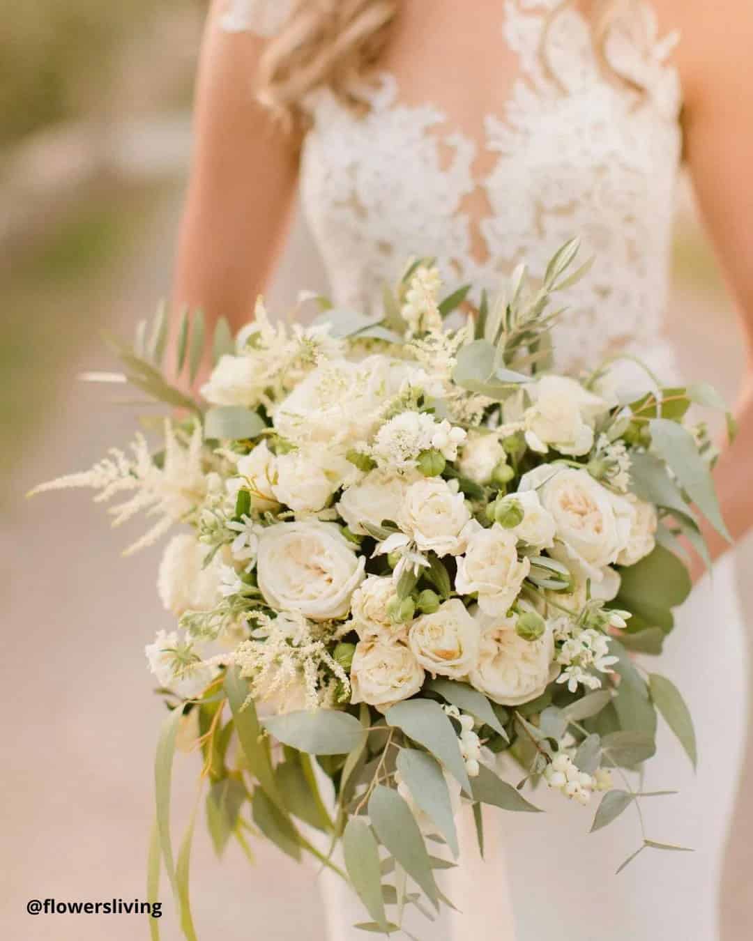 Beautiful White Wedding Bouquets