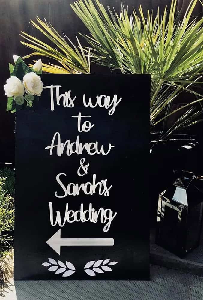 Directional Wedding Signs