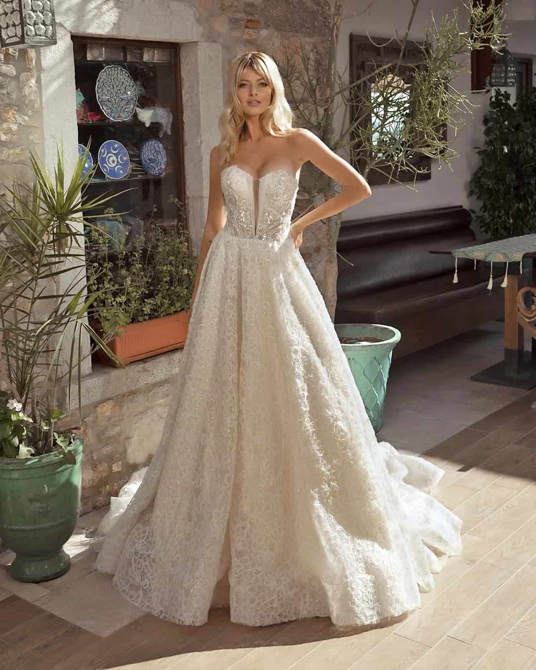 Fashion Wedding Dresses With Puff Sleeves