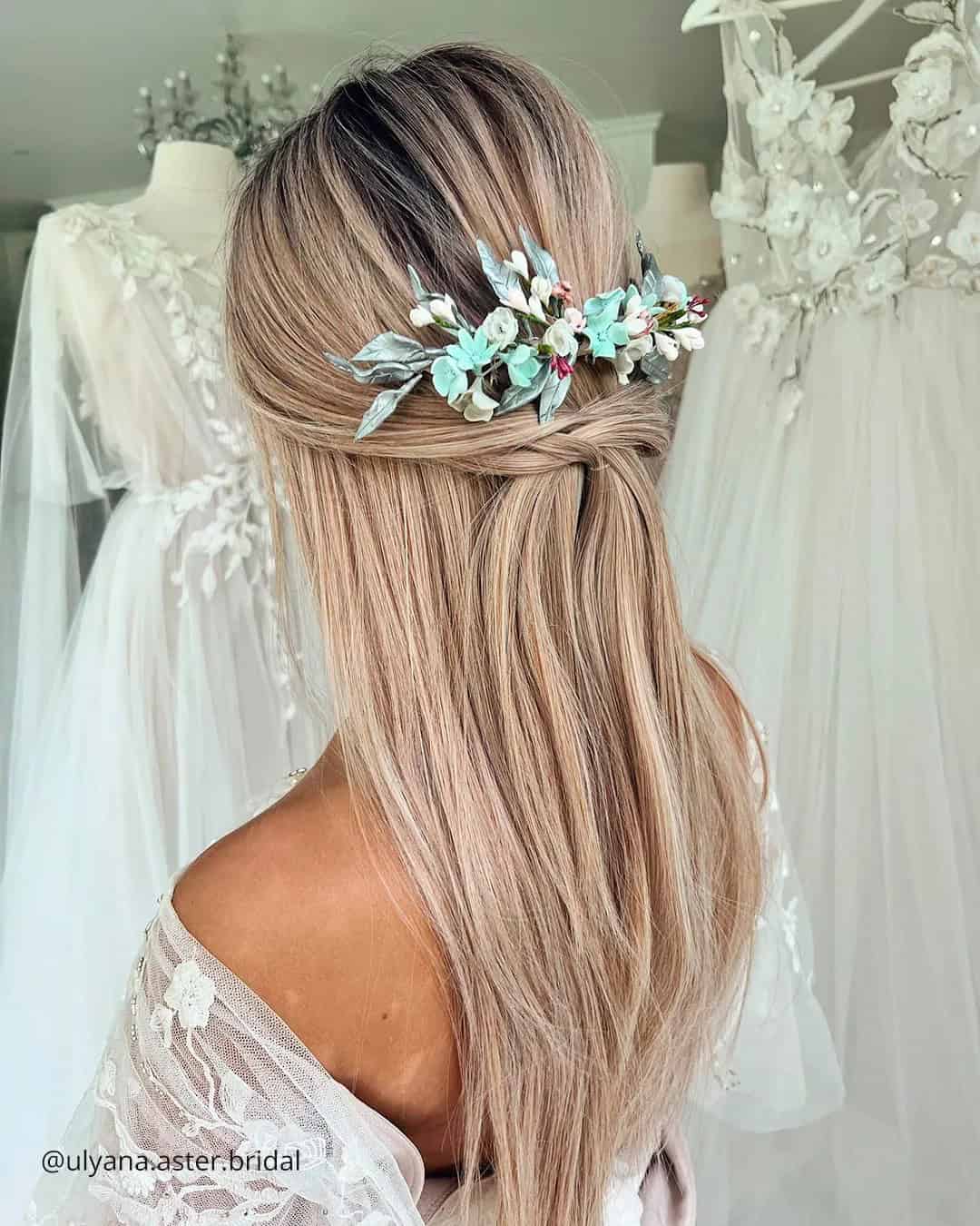 Half Up Spring Bridal Hair