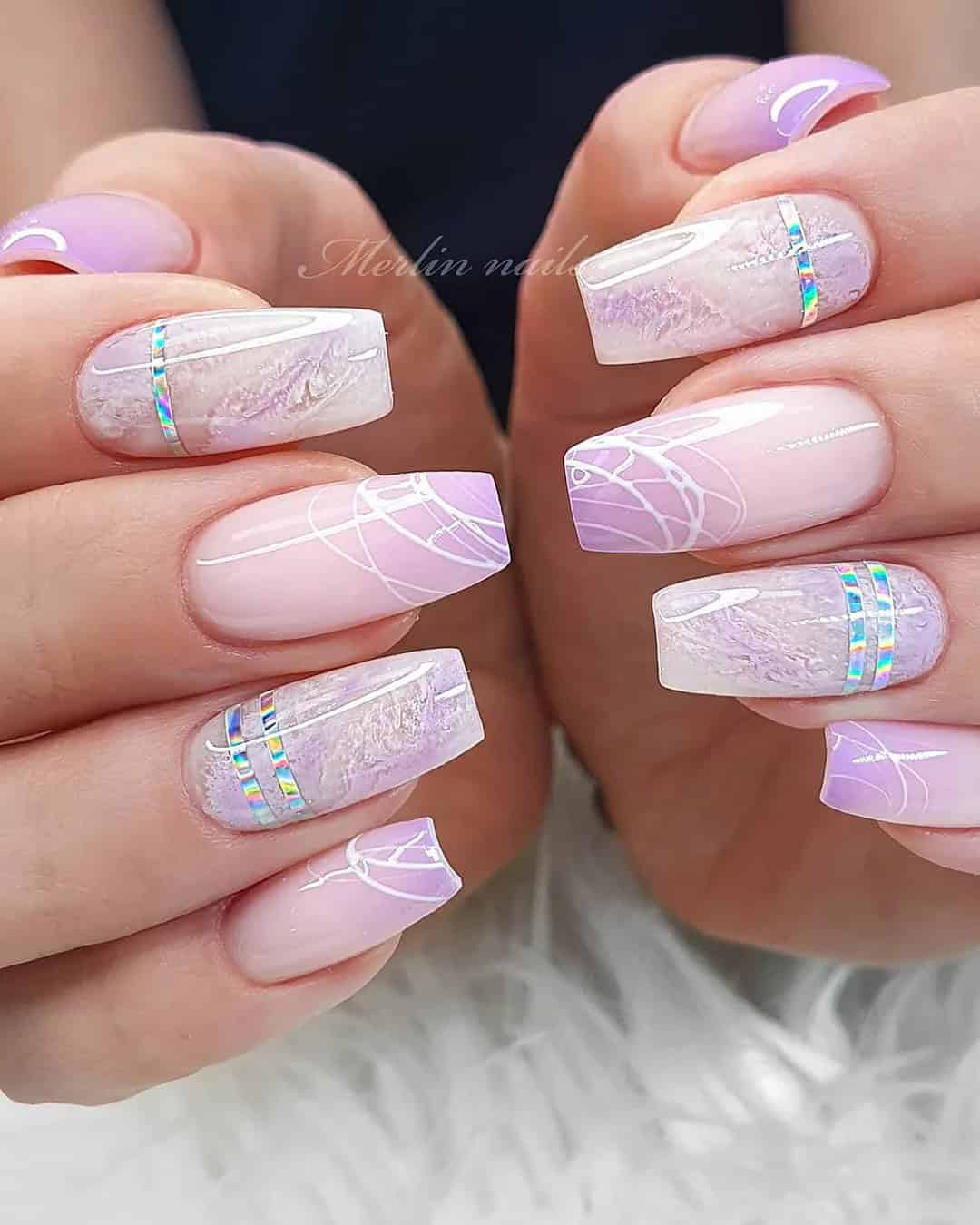 Bridal Coffin Nails