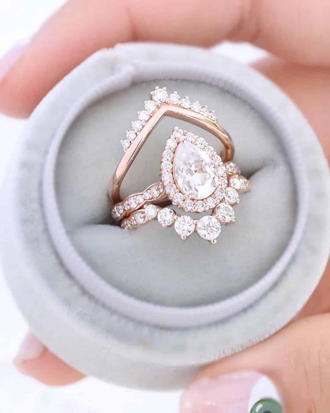 Rose Gold Vintage Bridal Sets