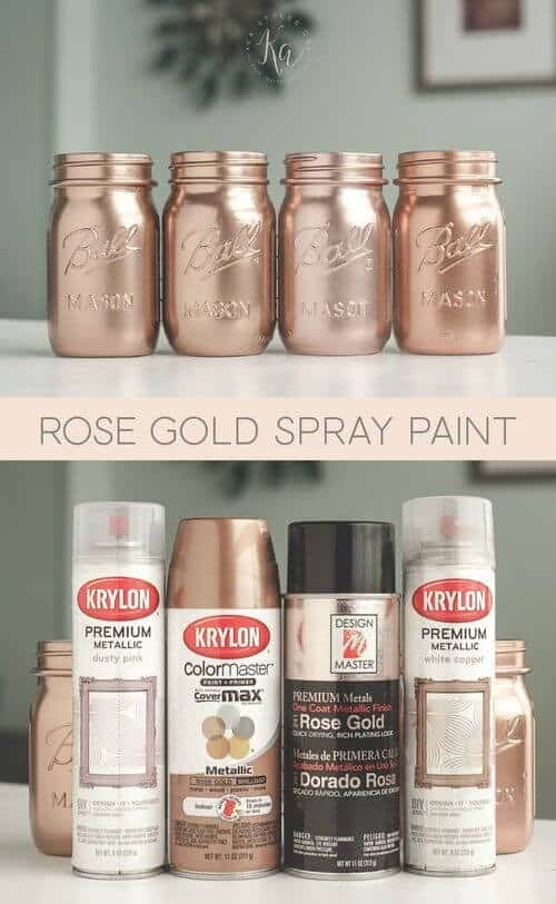 Rose gold jars