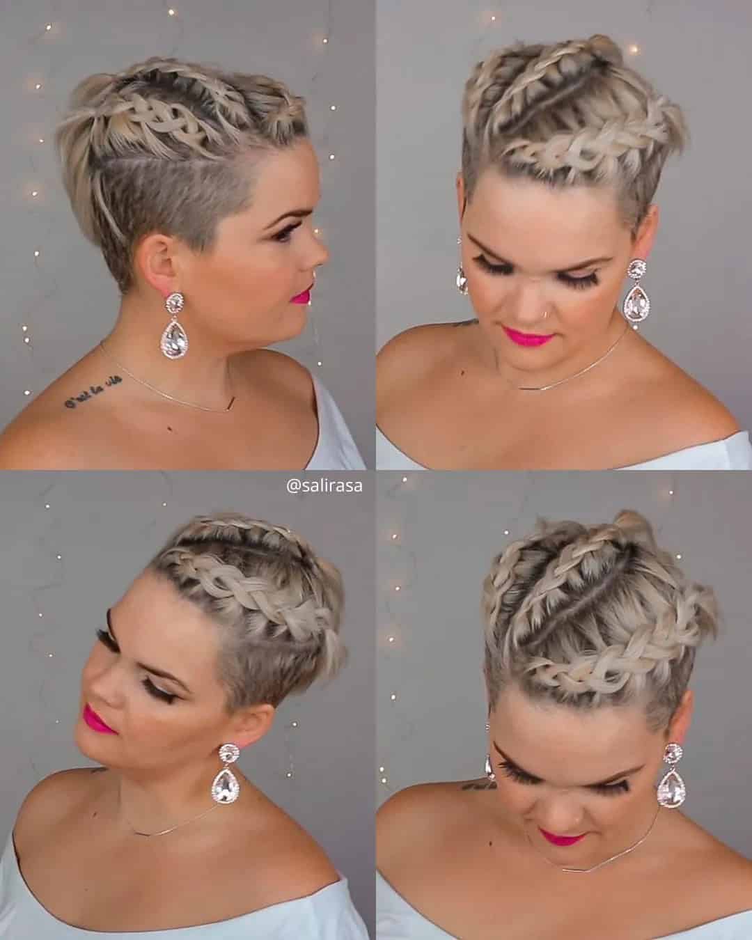 Braided Wedding Hairstyles For Short Hair